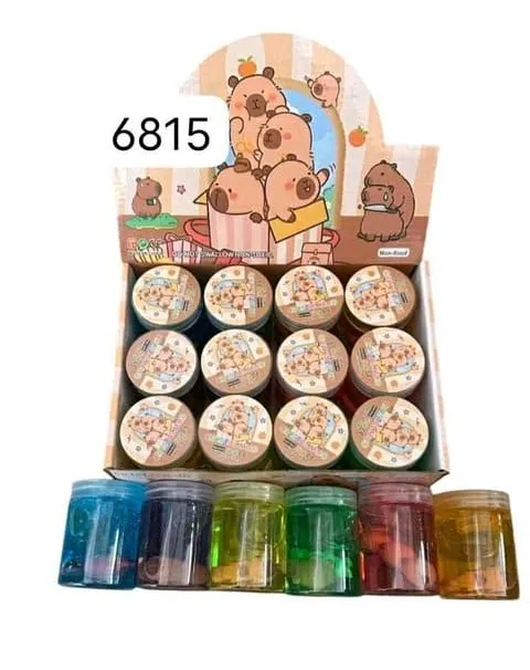 Zabawka Crystal Mud Kapibara - Kolorowy Slime z Figurką 24szt