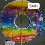 Koło do pływania tęczowe z brokatem 5401, ok. 75-80 cm