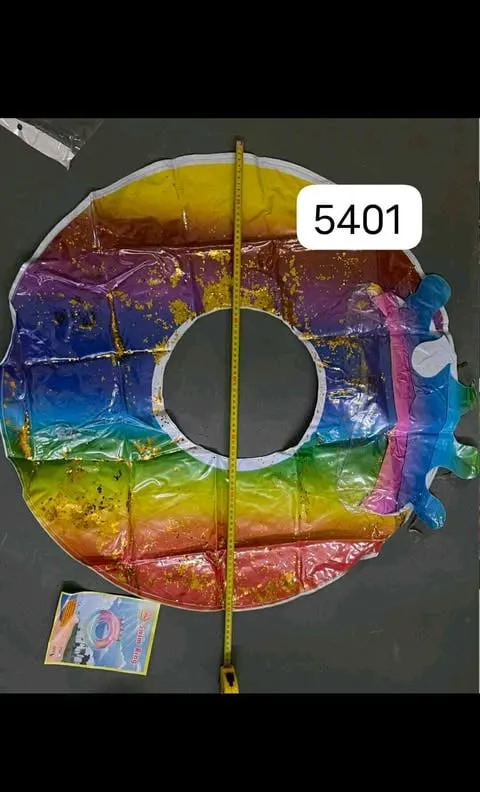 Koło do pływania tęczowe z brokatem 5401, ok. 75-80 cm
