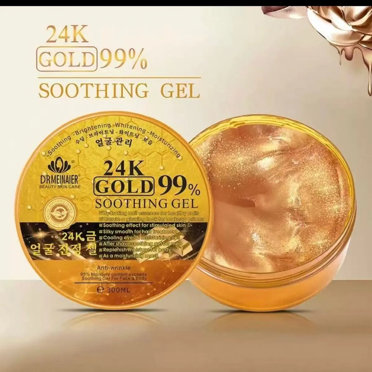 Żel kojący do ciała 24K Gold 99% Dr. Meinaier 300ml