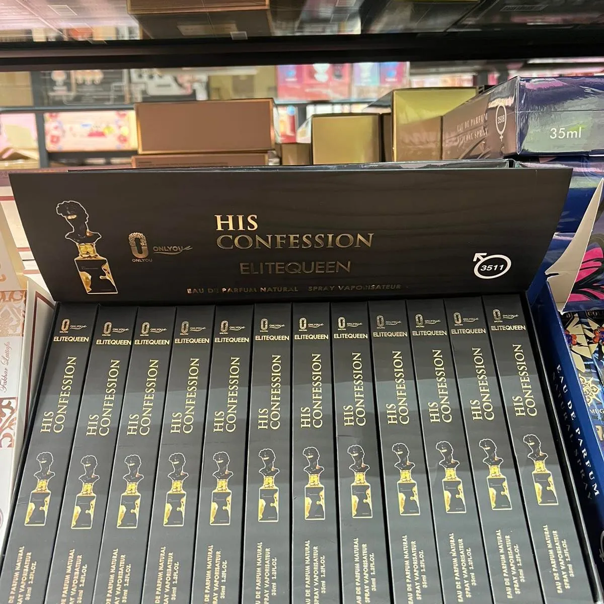 Perfumy męskie His Confession Elitequeen 35ml EDP 24szt