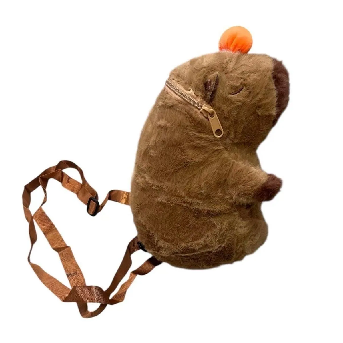 Torebka Kapibara Pluszowa - Plecak Maskotka z Zamkiem