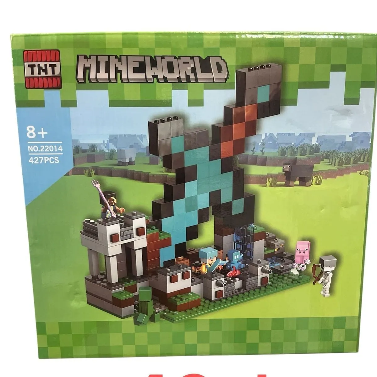 Klocki MineWorld 427PCS - Zestaw Miecz NO.22014