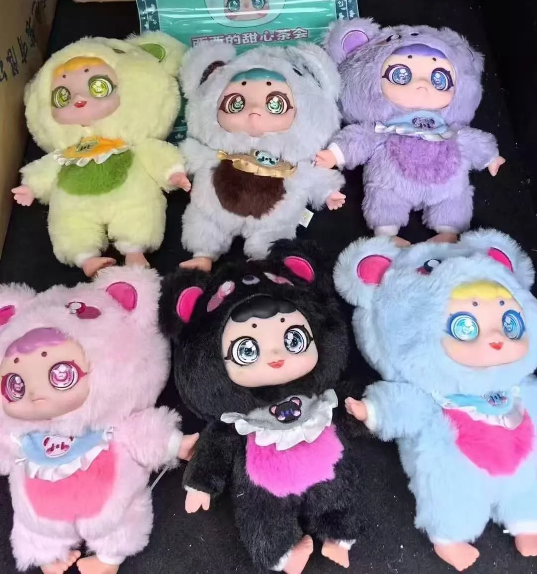 Pluszowe Lalki Baby Three w Kostiumach Zwierząt, Mix Kolorów