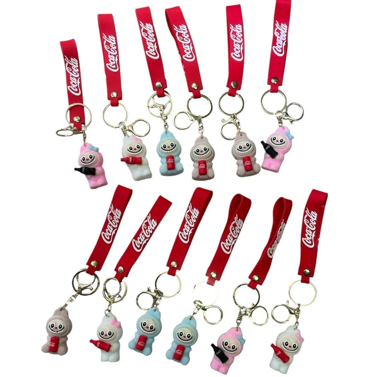 Brelok do Kluczy Labubu Coca-Cola Mix Kolorów 12 szt.
