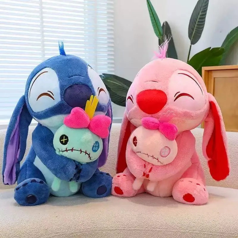 Maskotka Pluszowa Stitch i Angel z Lalką 25cm - Mix Kolorów