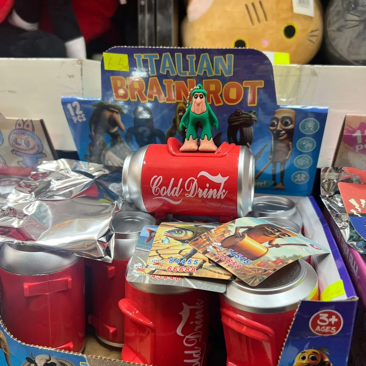 Figurki Italian Brainrot w puszce Cold Drink, zestaw 12 szt.