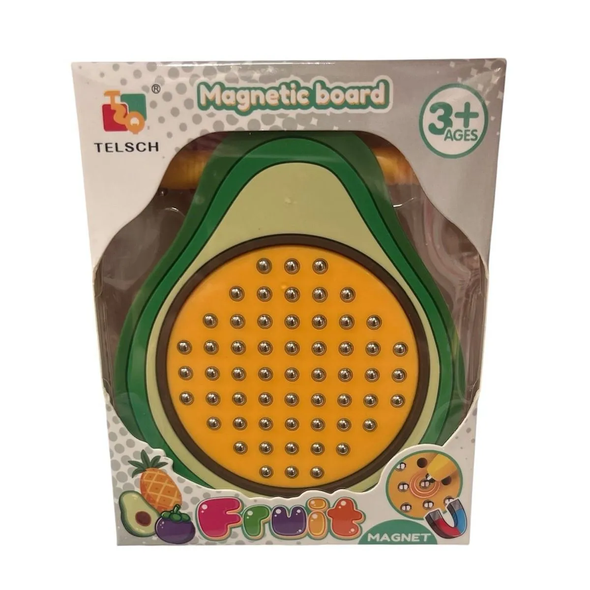 Tablica Magnetyczna Awokado Znikopis z Kulkami 3+