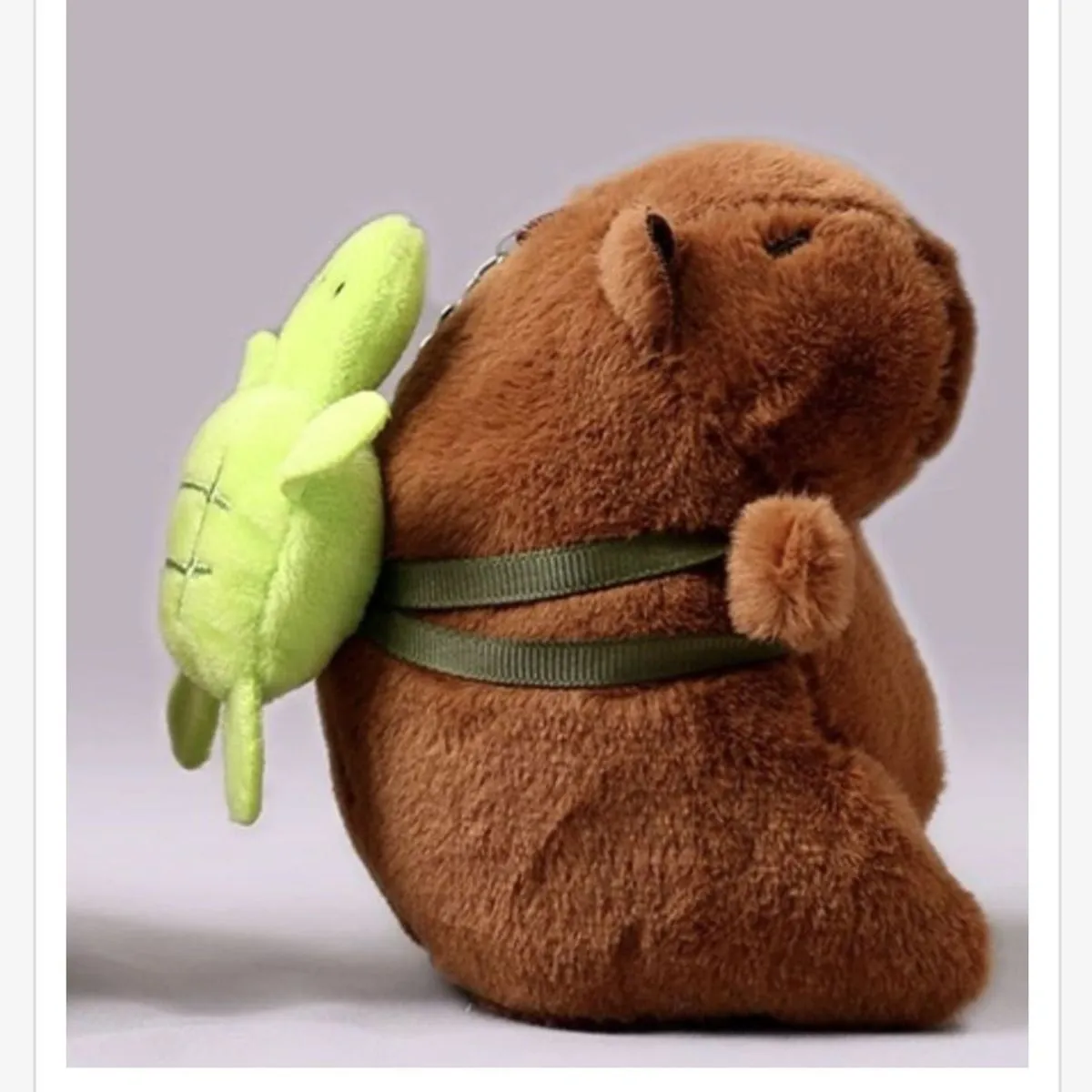 Maskotka Brelok Kapibara z Plecakiem Żółwiem, 12 szt.