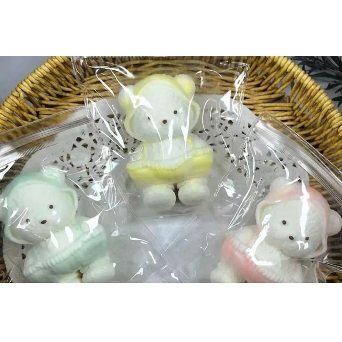 Zabawki Squeeze Toys Gniotki Misie Pastelowe 12 szt.