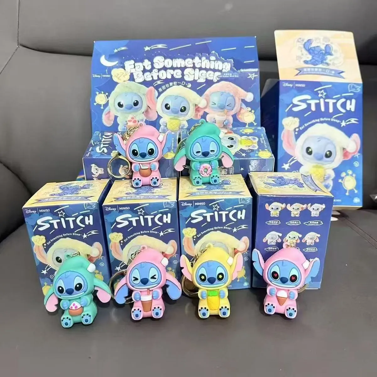 Unboxing Stitch Brelok Figurka Disney Miniso 12 szt.