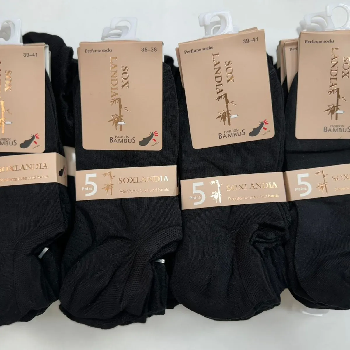 Skarpetki damskie Bambuła 5-pack rozmiar 36-41 czarne