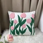 Poszewki dekoracyjne 40x40cm z motywem tulipanów