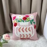 Poszewki 40x40cm z wazonem kwiatowym