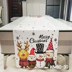Świąteczne Bieżniki Stołowe 40x180cm z Elfami i Reniferem