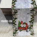 Świąteczne Bieżniki z Elfem w Czerwonej Ciężarówce 40x180cm
