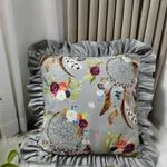 Poszewki 40x40cm szare z motywem dreamcatcher