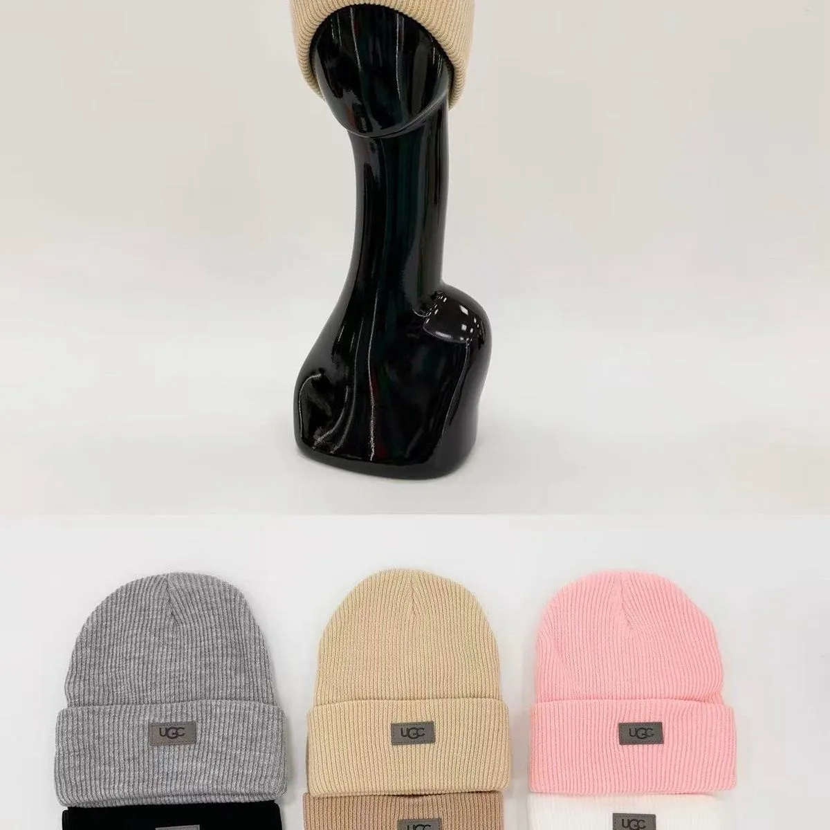 Czapki damskie beanie UGG C18, 6 kolorów