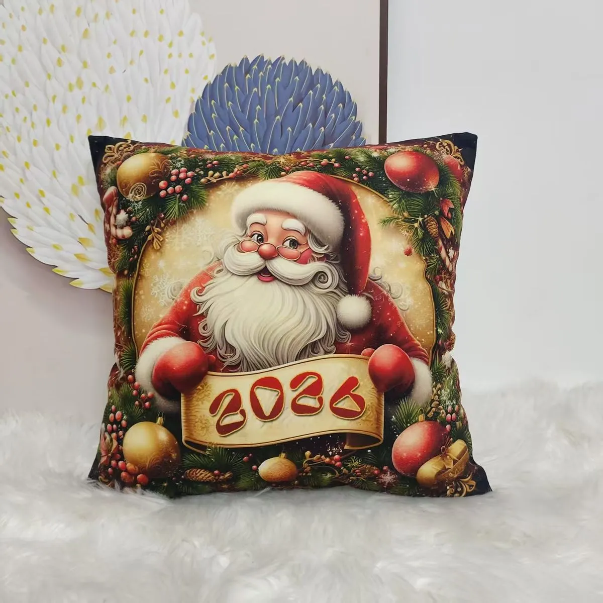 Poszewki świąteczne z Mikołajem 40x40cm