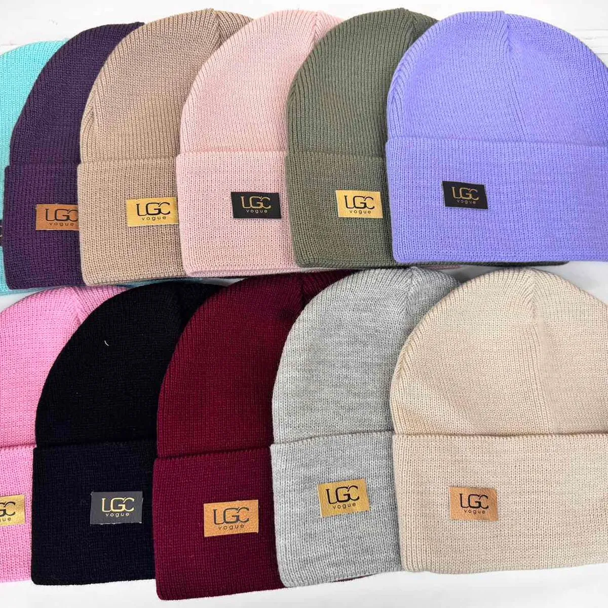 Czapki damskie LGC beanie różne kolory