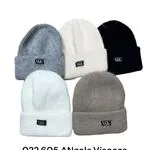 Czapki damskie beanie LG 5 kolorów akryl Angola Viscosa