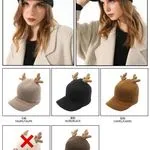 Czapki damskie beanie z rogami H-1628, 12 szt/opak.