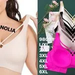 Biustonosz damski Magnolia L-XL 9809 beżowy, różowy, czarny