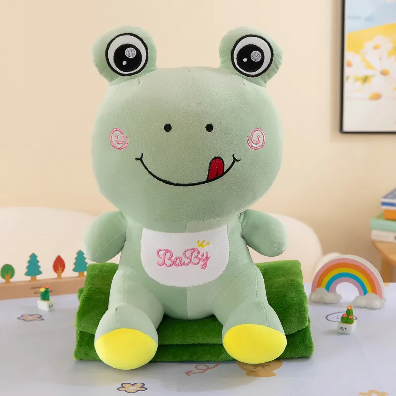 Maskotka Żaba z Kocyk Baby Zielona