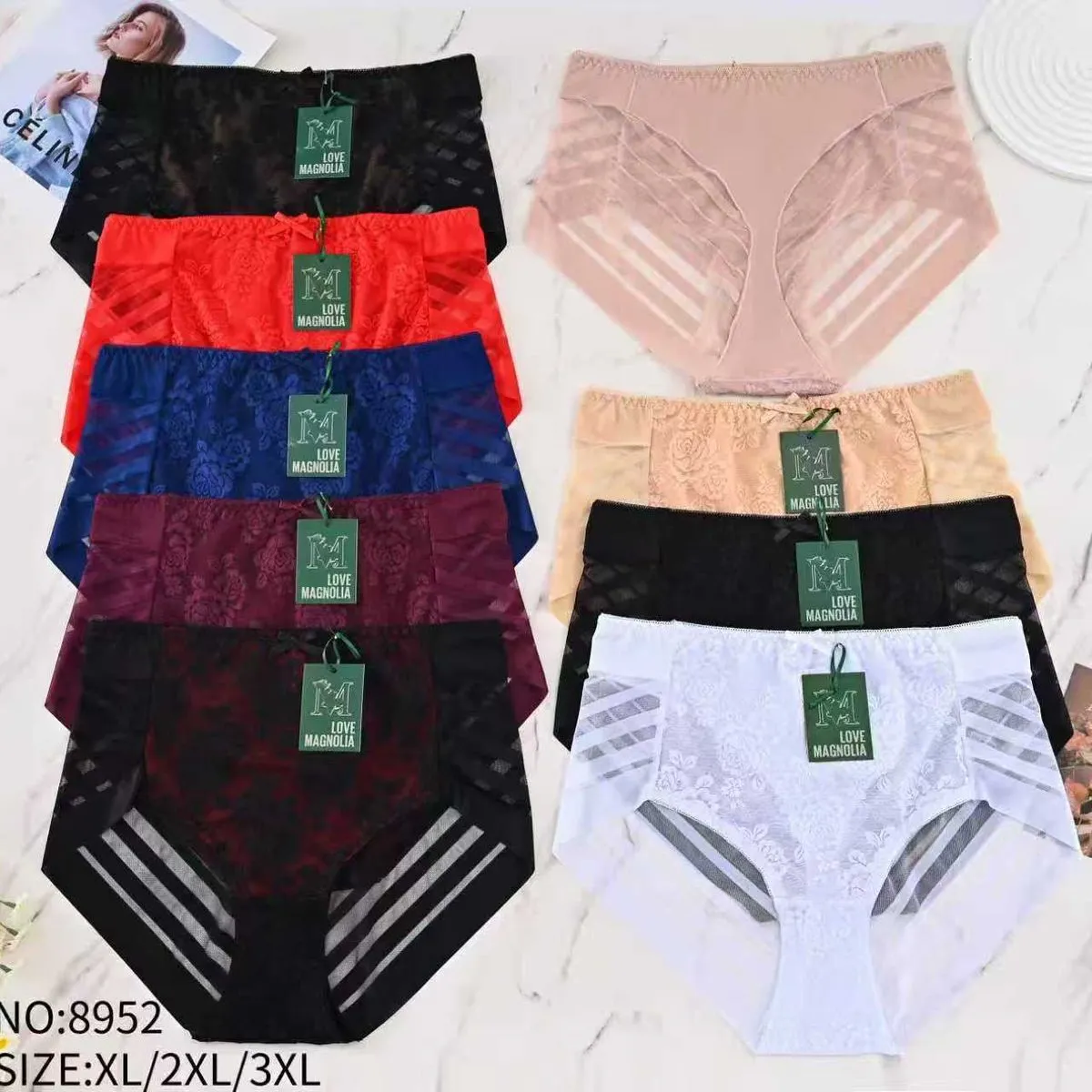 Majtki damskie koronkowe SIZEXL/2XL/3XL NO-8952