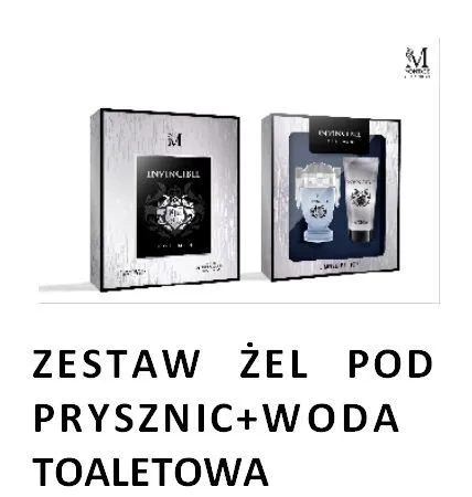Zestaw Invincible M. Żel pod prysznic + woda toaletowa