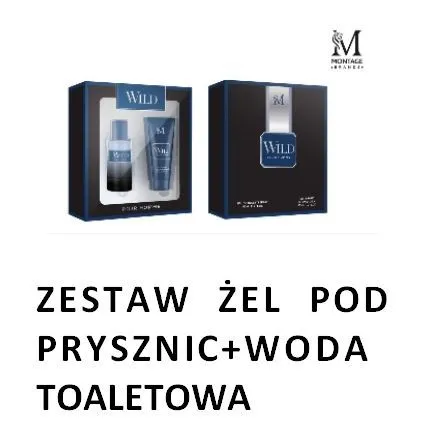 Zestaw prezentowy Wild Montage: żel pod prysznic + woda toaletowa