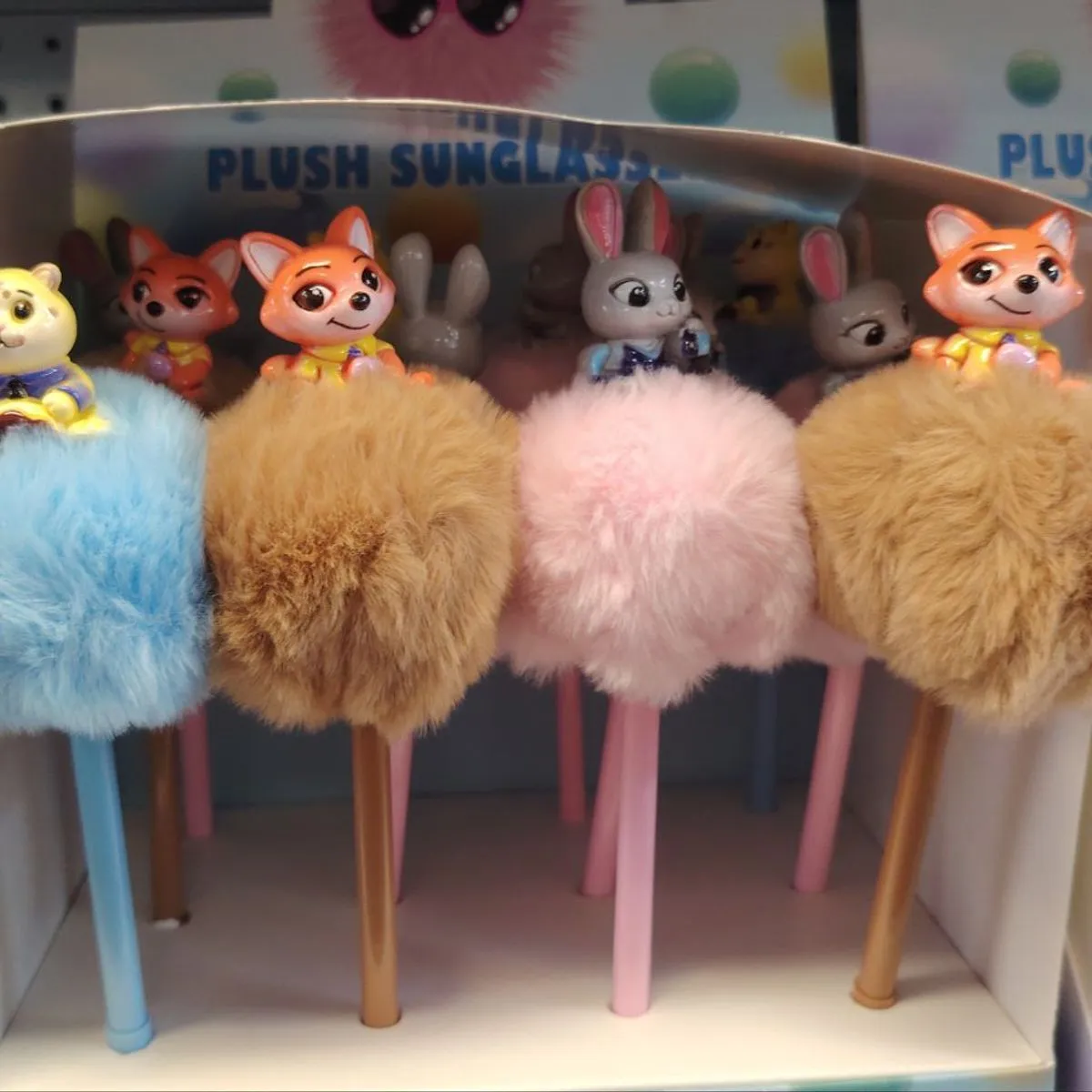 Długopis Zootopia z pluszowymi postaciami, 12 szt