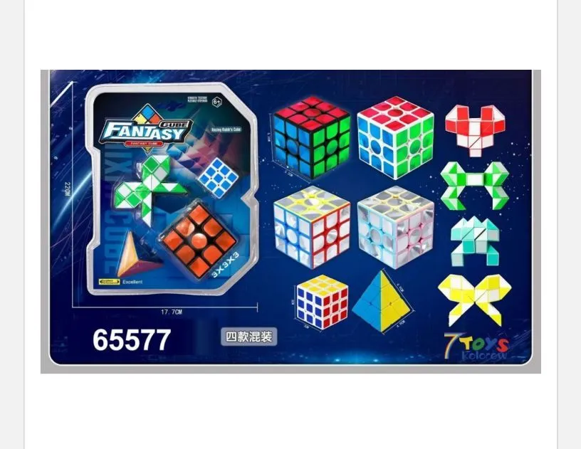Zestaw kostek Rubika Fantasy Toys różne rozmiary i kształty