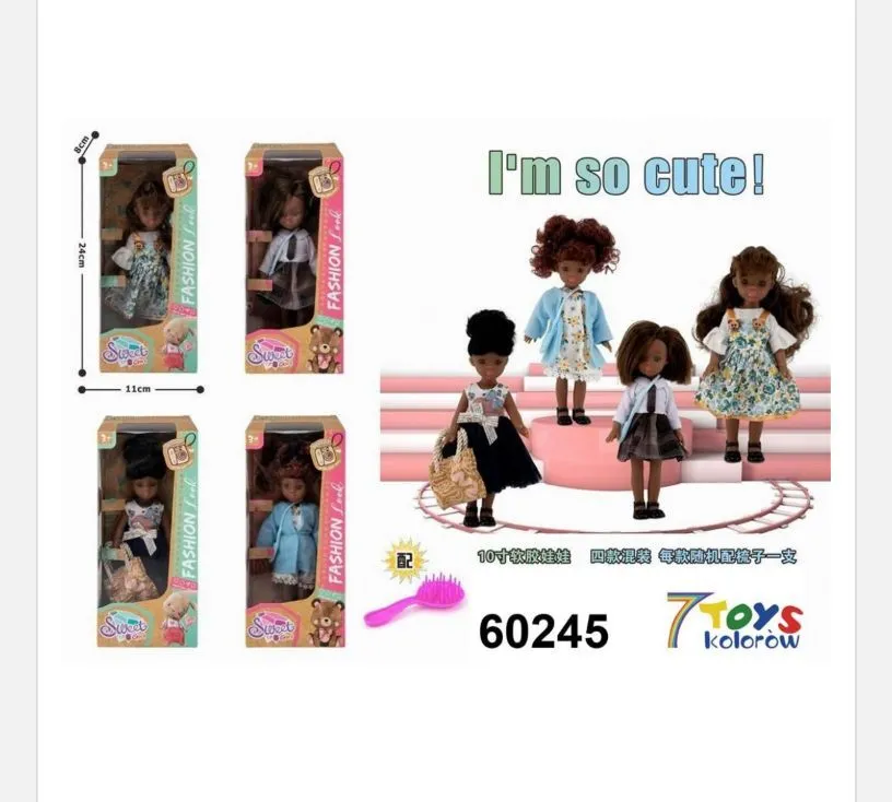 Zabawki Mini Lalki Fashion 4 szt. w zestawie 60245