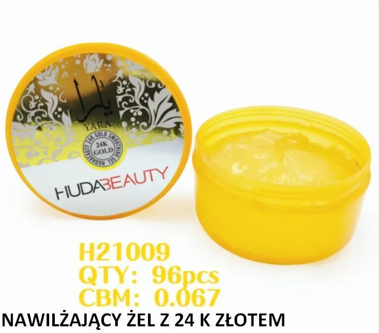 Nawilżający Żel do Twarzy YARA z 24k Złotem 96ml