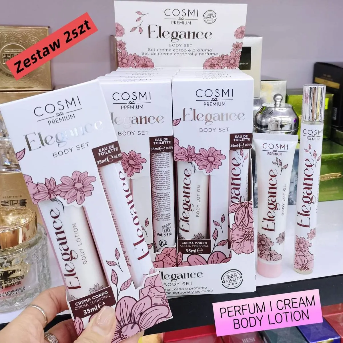 Zestaw COSMI Elegance Perfume 35ml + Body Lotion 250ml