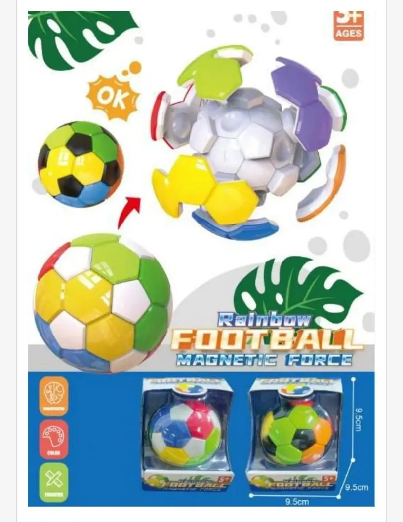 Piłka magnetyczna Rainbow Football 9,5 cm