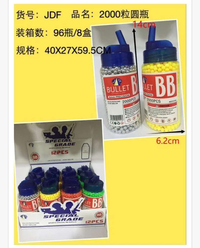 Kulki Plastikowe BB 6mm 2000szt Special Grade