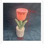 Lampka LED Kwiat Tulipan 12,5 cm Różowa