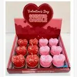 Świeczka zapachowa Valentine's Day serce 12 szt