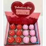 Świeczka zapachowa Valentine's Day w kształcie róży 12 szt