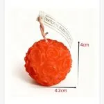Świeczka Natural Scented 4x4,2cm pomarańczowa róża