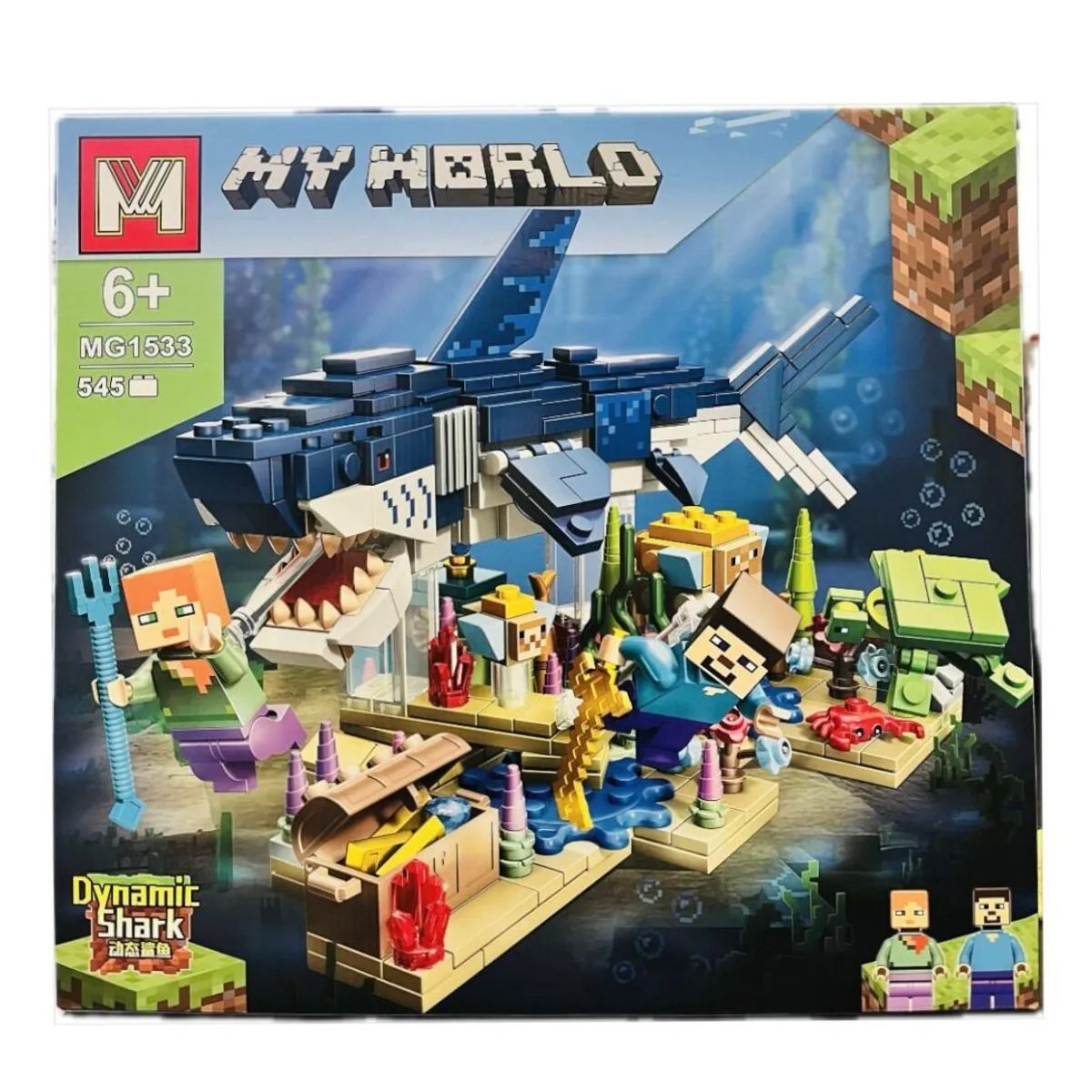 Zestaw klocków My World Dynamic Shark 545PCS 6+