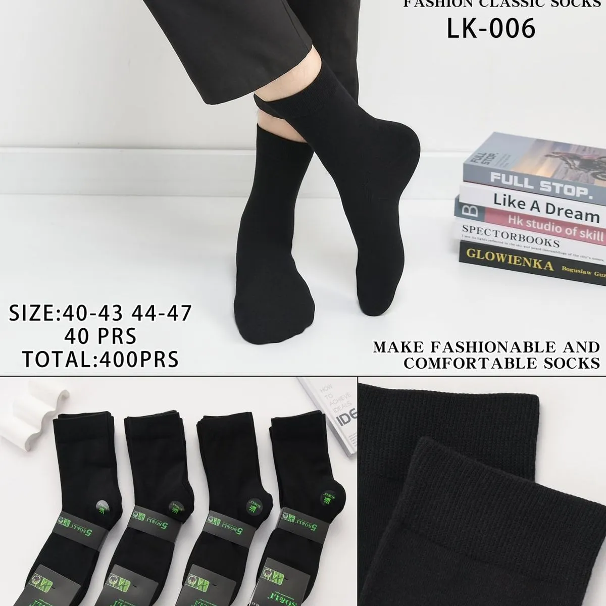 Skarpetki męskie SOL&L Fashion LK-Classic LK-006 rozmiar 40-43/44-47