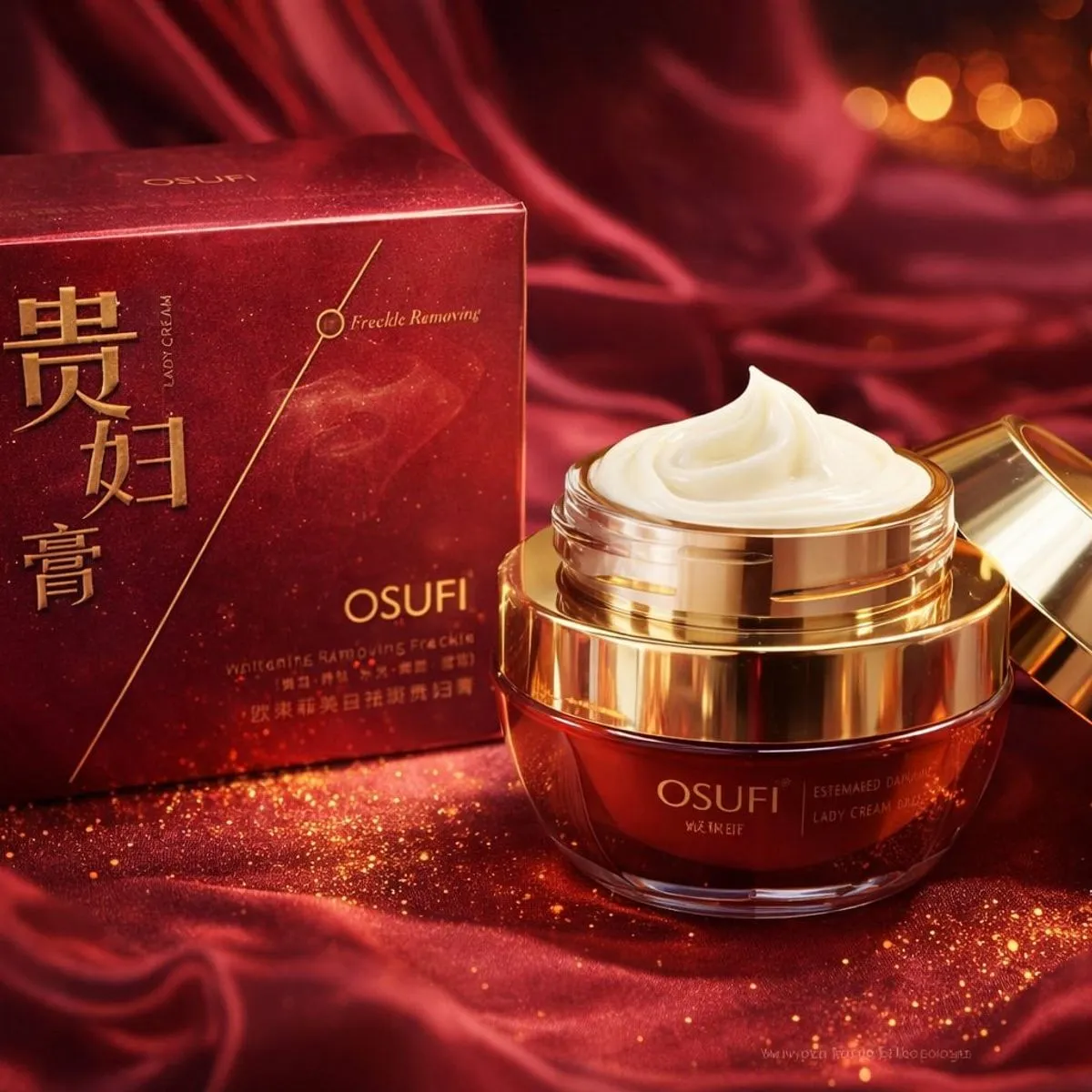 Krem do twarzy Osufi w złotym słoiku 50ml