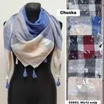 Chuska Damskie - Kwadratowe Chusty Mix 12 szt