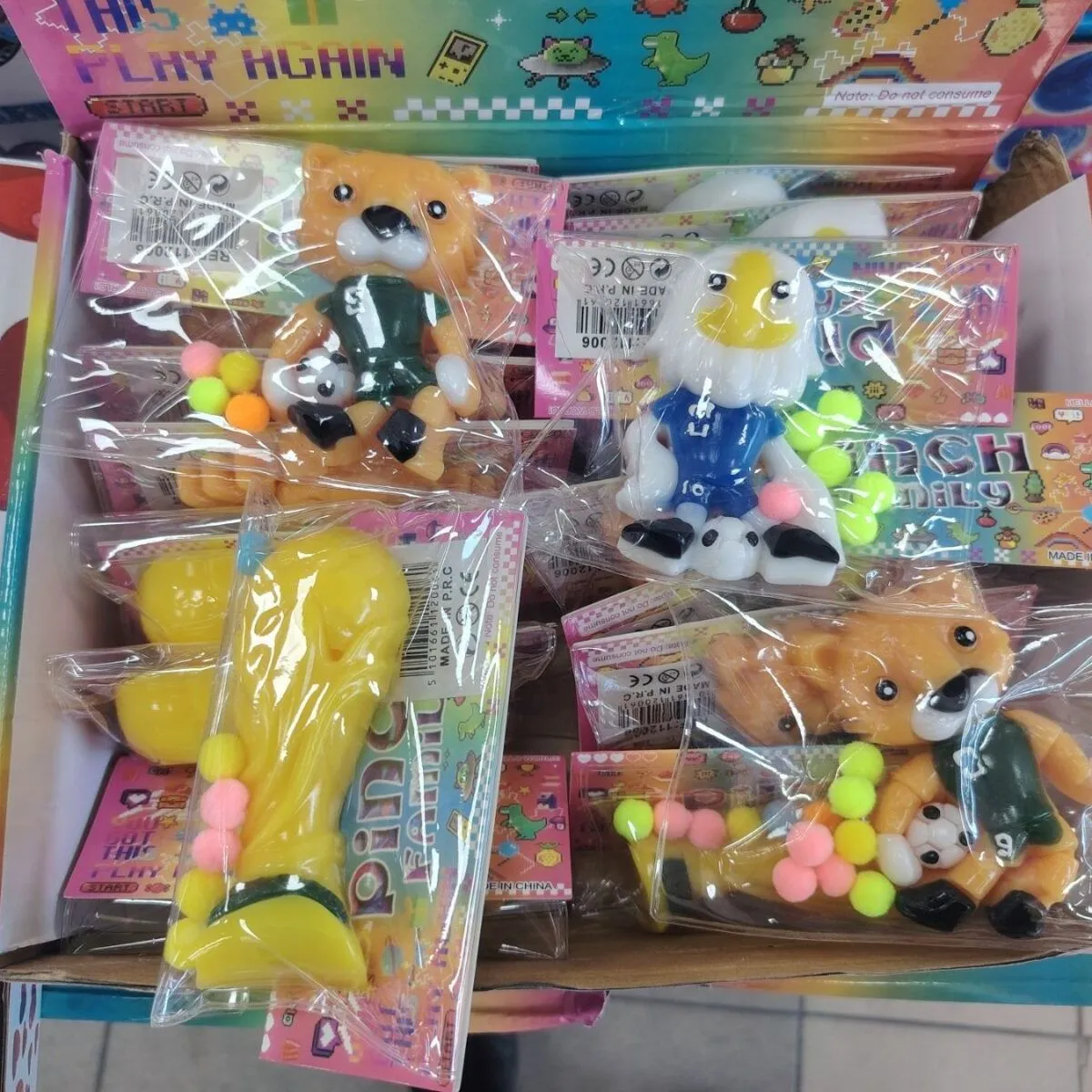 Zabawki Squeeze Gniotki Antystresowe Zwierzątka 12 szt