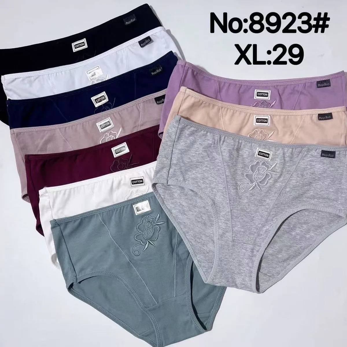 Majtki damskie XL bawełna 10 szt No.8923#