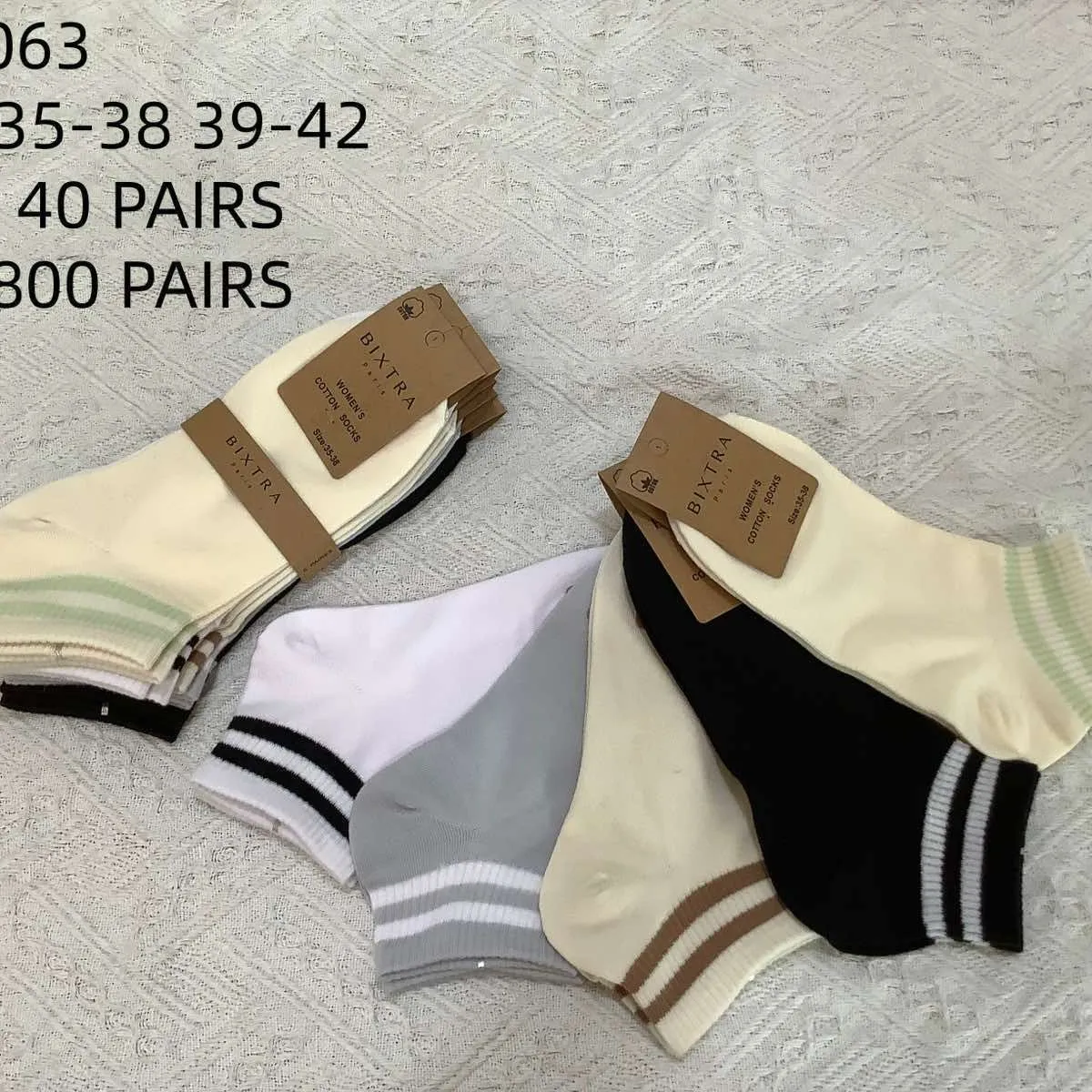 Skarpetki damskie ankle NO:C063 rozmiary 35-38,