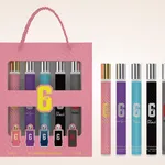 Zestaw 6 perfumet damskich 35ml w różowej torbie